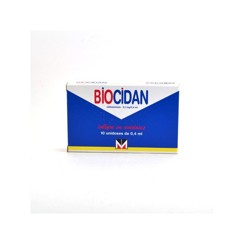 Biocidan Antiseptic (0.1 mg) Eyewash – 10 x 0.4-ml Single Doses Biocidan