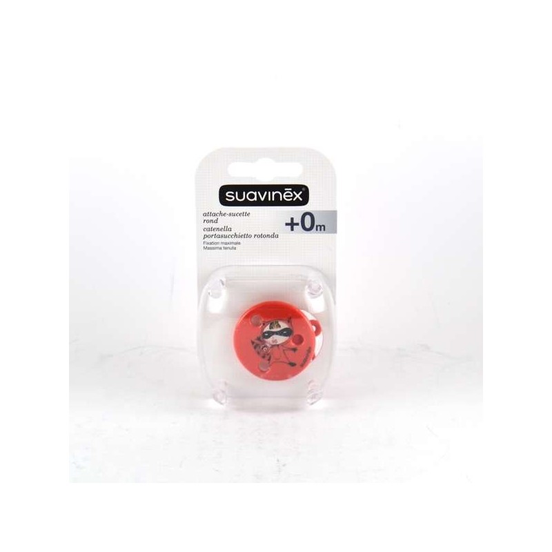  Suavinex Girl Super Hero Round Pacifier Clip Suavinex