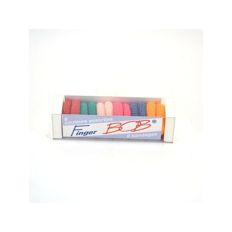 Finger Bob Bandages - For Colored Fingers - Box Of 6