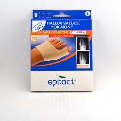 Orthèse Corrective de Nuit, Taille L, Hallux Valgus, \"Oignon\", Thermoformable - Epitact