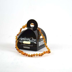 Collier d'Ambre Naturel Bébé, Ambré Ore Baroque, Apaisant