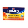 Humex Mal de Gorge, Pastilles Menthe Glaciale Sans Sucre, Antiseptique + Anesthesique - 24 Pastilles Lidocaine 2mg / Alcool Dich