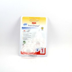 Tétines First Choice+ Silicone De 0 à 6 Mois S - Nuk - Lot De 2