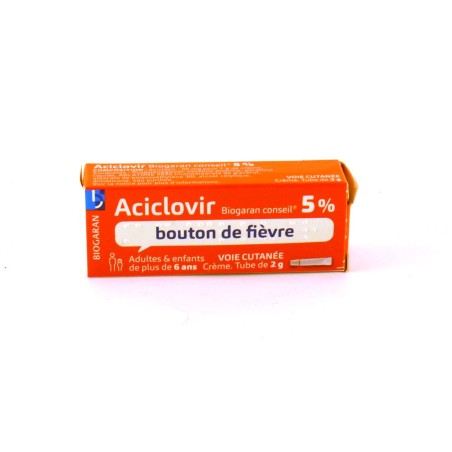 Aciclovir 5% Herpès Labial, Tube de 2g, Biogaran Conseil