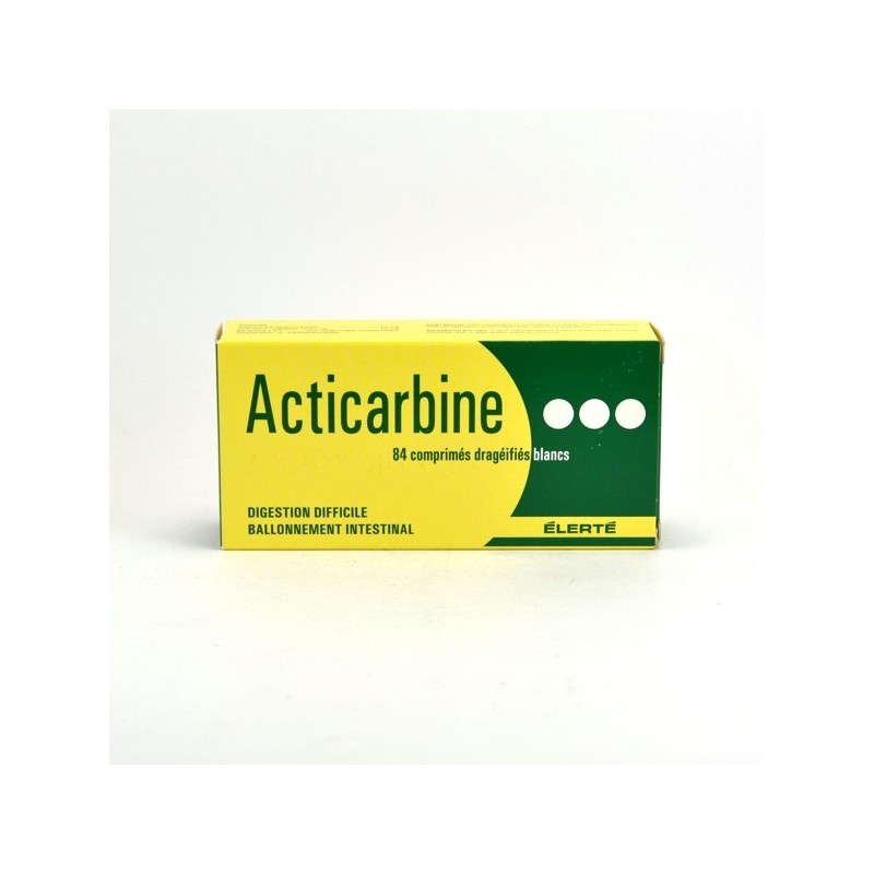 Acticarbine, Digestion Difficile, Ballonnement Intestinal, 84 Comprimés