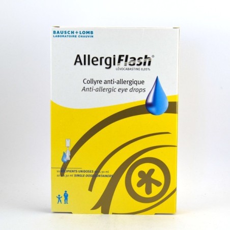  Allergiflash, anti-allergy eye drops, 10 single-doses Bausch+Lomb
