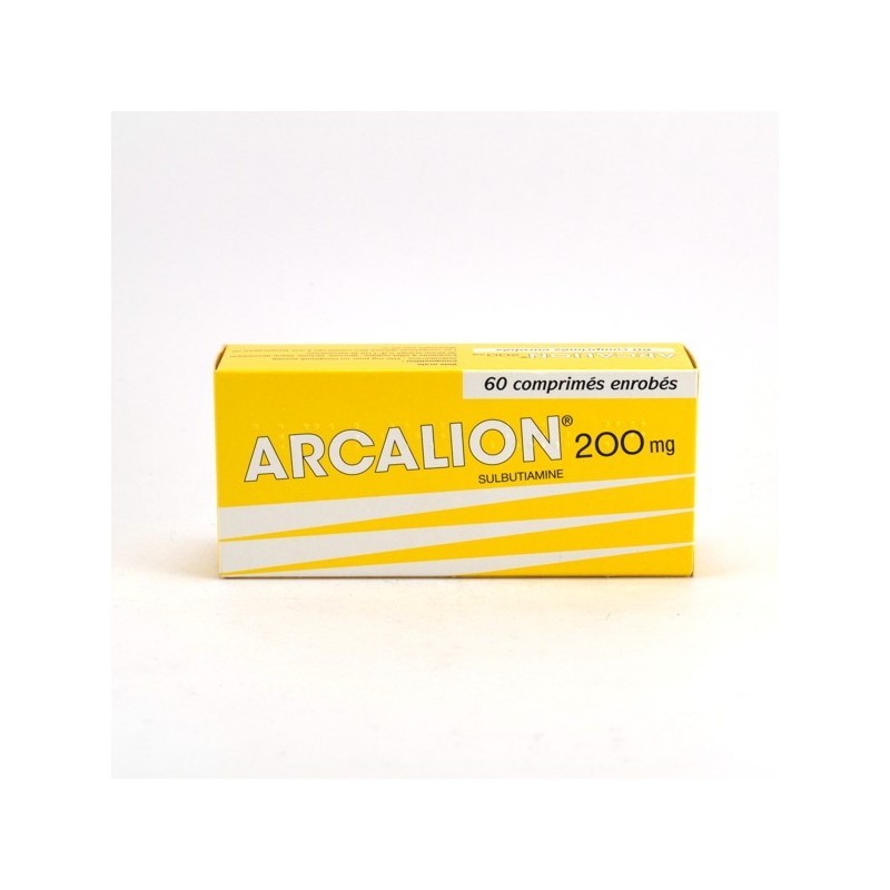 Arcalion 200 mg, Sulbutiamine - Fatigue Passagère Adulte, 60 Cps