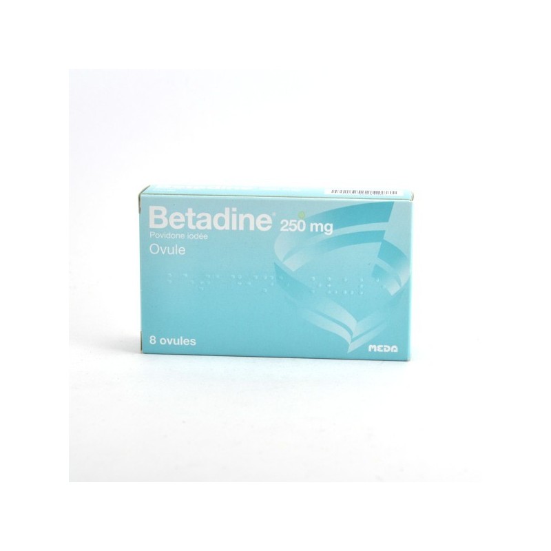 Bétadine 250 mg Povidone Iodée, 8 Ovules