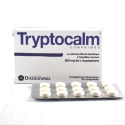  Tryptocalm 500mg of L-Tryptophan, 30 Tablets, Dissolvurol for a better spirit, sleep Tryptocalm