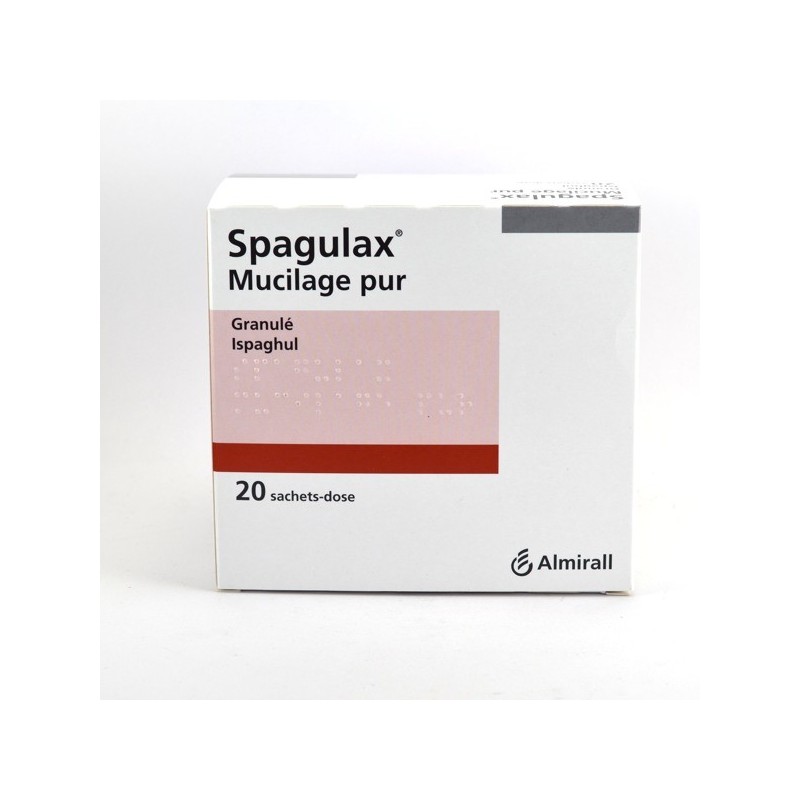 Spagulax Mucilage Pur Granulé Ispaghul Boite de 20 Sachets-doses