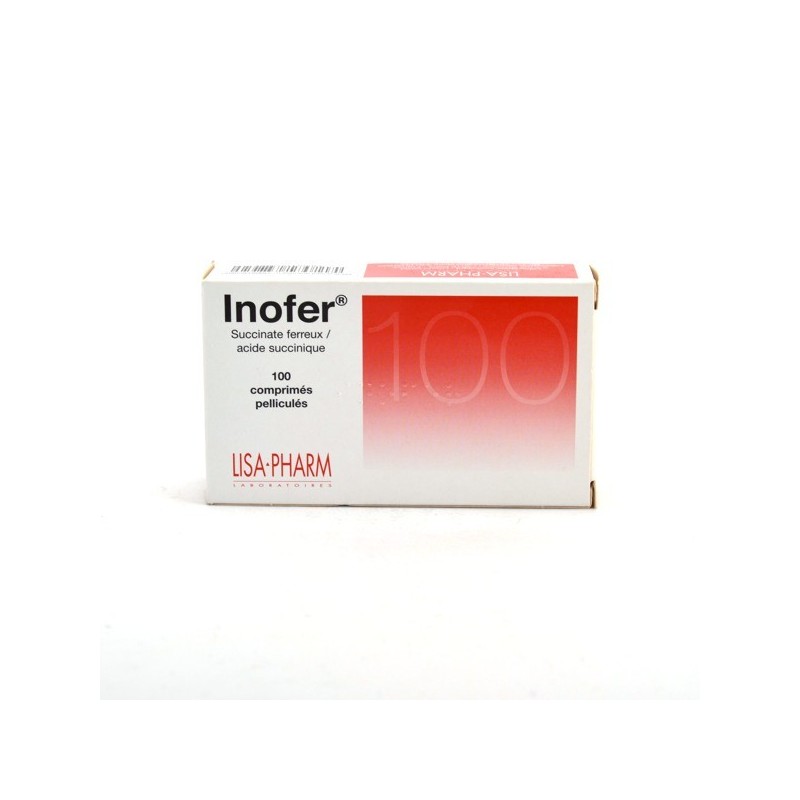 Inofer Ferrous Succinate / Succinate acid, 100 coated tablets Inofer