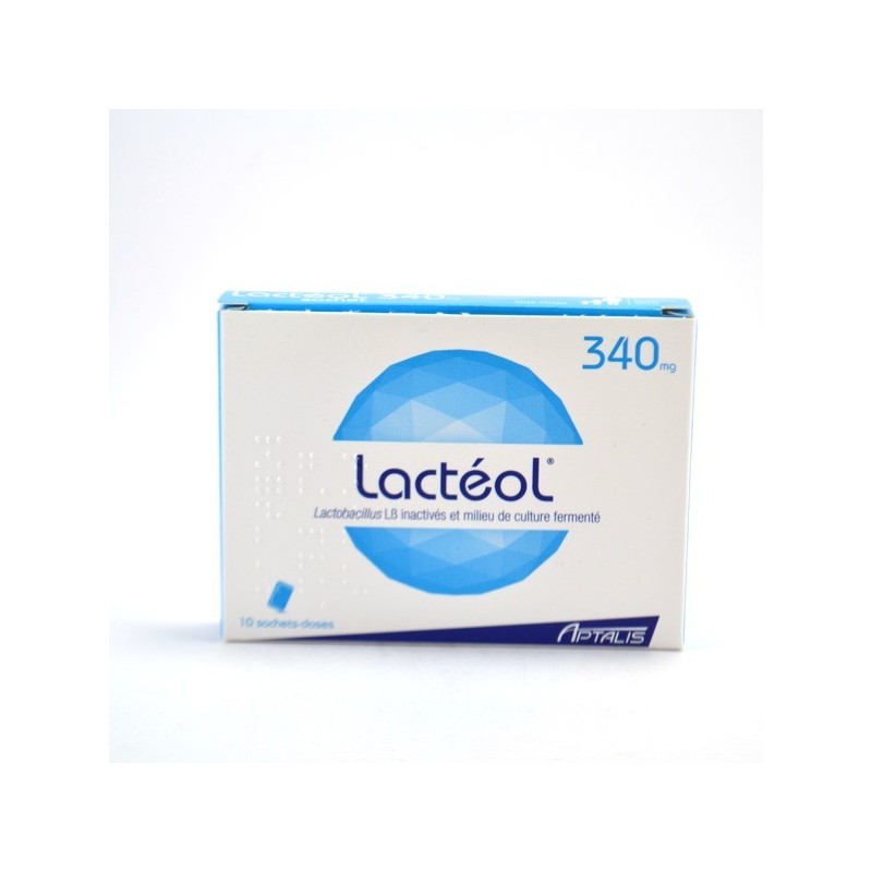 Lactéol 340 mg Diarrhée, Lactobacillus LB inactivés 10milliards, 10 Sachets-Doses