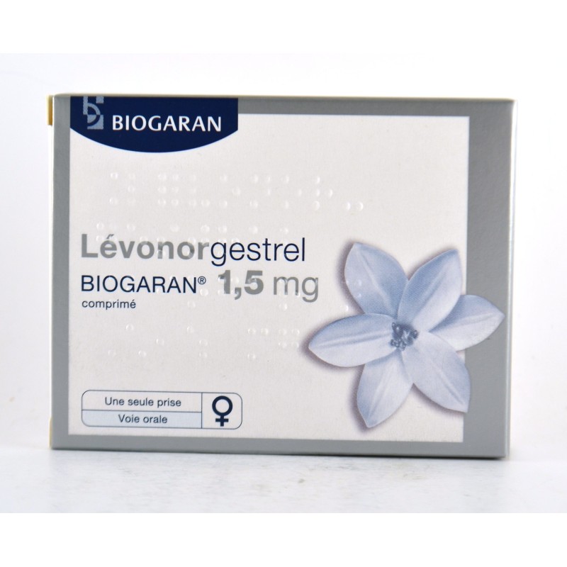 Lévonorgestrel - 1.5mg - BIOGARAN - Boîte d'Une Seule Prise - 1 Comprimé - Voie Orale