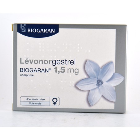  Levonorgestrel 1.5mg BIOGARAN - 1 tablet - Emergency Contraception Biogaran