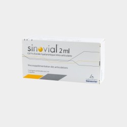  Sinovial 2ml, Hyaluronic Acid, Box of 3 syringes - athrosis and articulation Genevrier