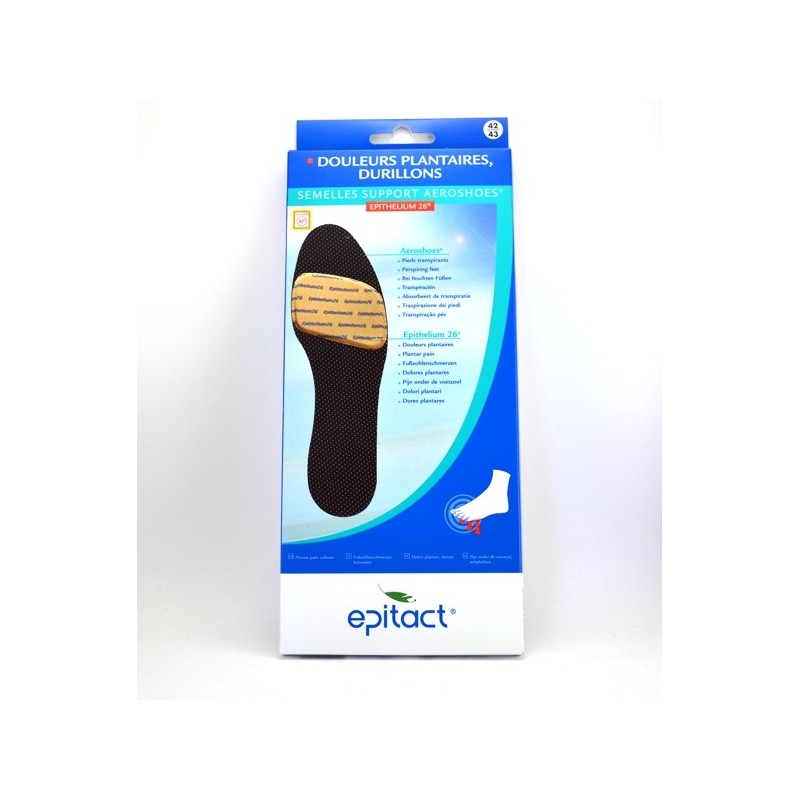  Aeroshoes Sole Supports - Plantar pain, Calluses - Epithelium 26, Epitact - Size 42-43 Epitact