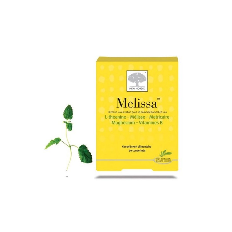 Melissa Rêve New Nordic Relaxation Sommeil Réparateur Naturel 60 Comprimés