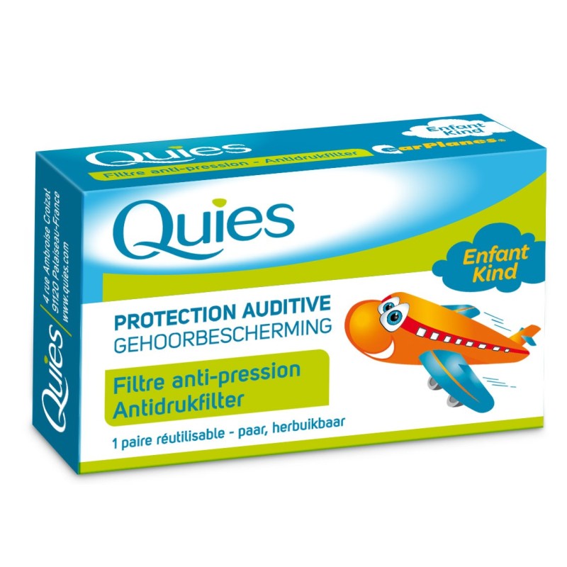 Quies Protection Auditive Filtre Avion Enfant 1 Paire