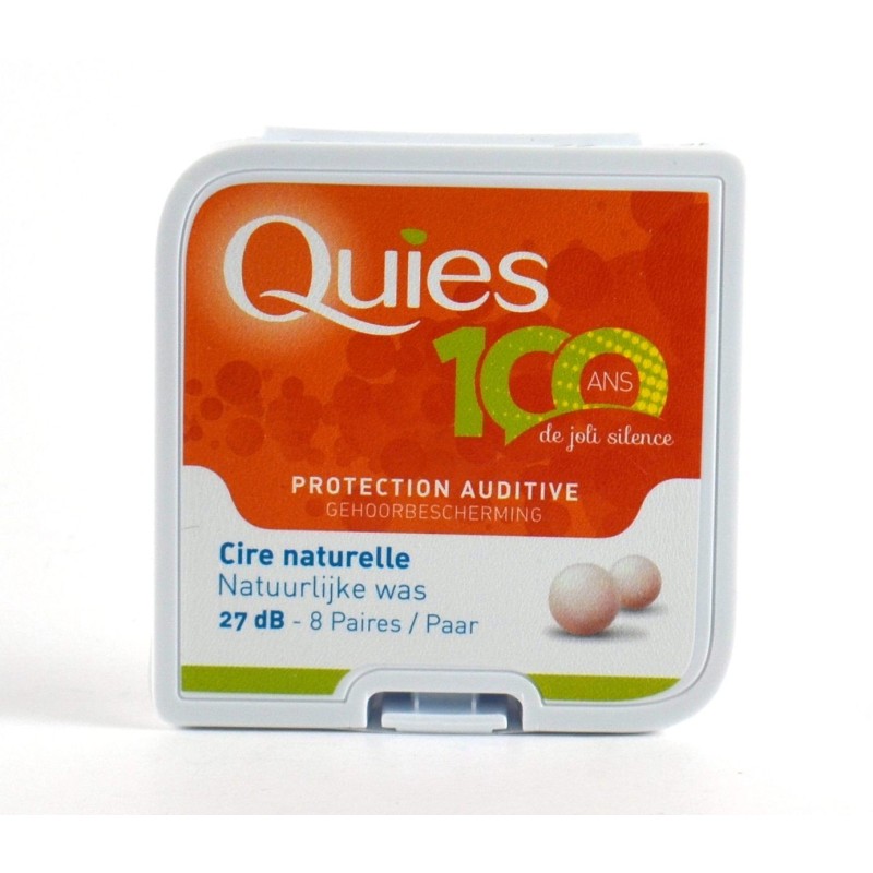  Quies Hearing Protection Natural Wax, 8 Sets, Quies Earplugs Quies