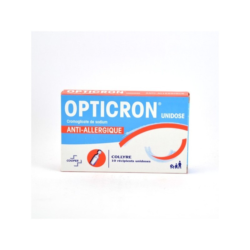 Opticron Collyre Anti-Allergique, 10 Récipient Unidose