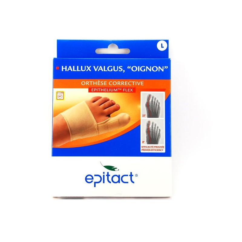 Orthese Corrective, Taille L, Epithelium Flex Hallux Valgus Epitact, Oignon, 1 Unite