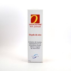 Oxyplastine 46% Pommade Oxyde de Zinc, 135G, Irritation de la peau, Erytheme Fessier