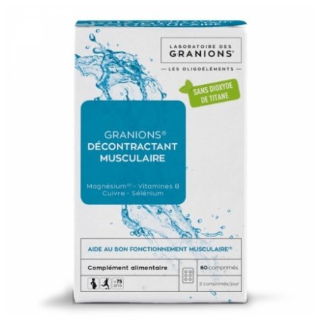 Granions Décontractant Musculaire - Fonctionnement Musculaire - Granions - 60 comprimés