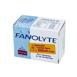 Fanolyte, 10 sachets, réhydrate en cas de diarrhée