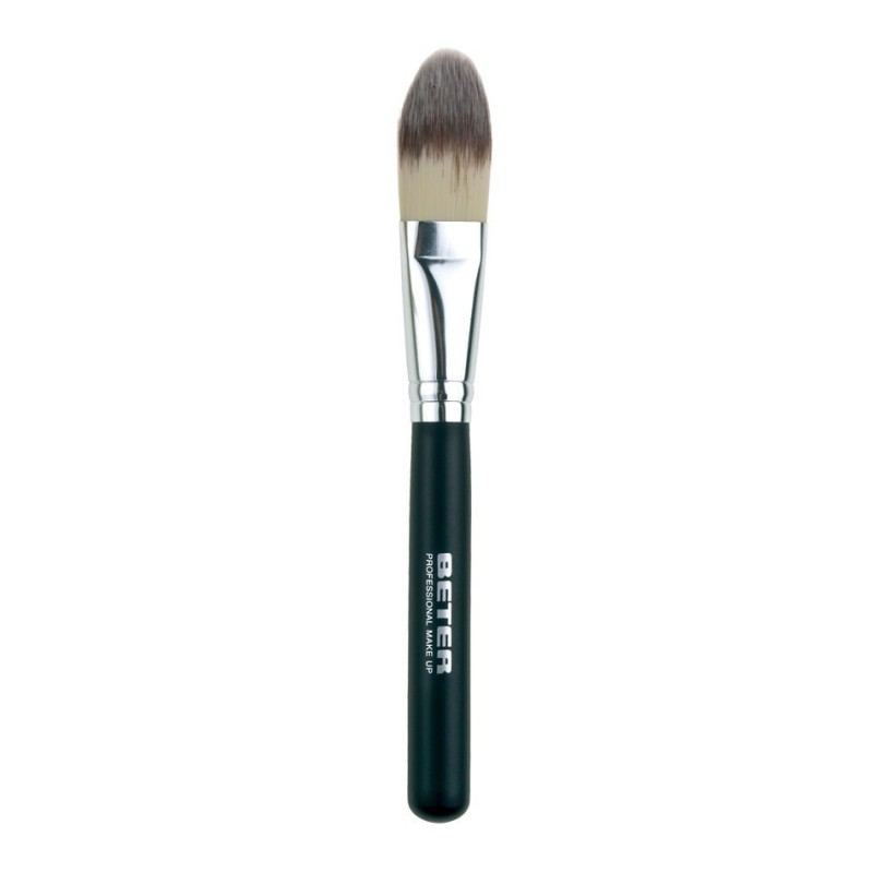 Pinceau beter professional make up, pinceau spécial pour fond de teint fluide, poils synthétiques
