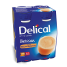 Delical classic peach apricot flavoured milk drink, 4 x 200ml