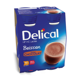 Délical boisson lactée classique au chocolat, 4 x 200ml
