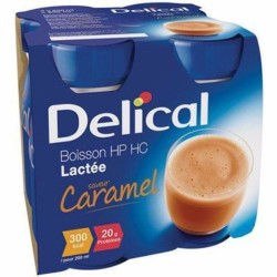 Délical boisson lactée classique au caramel, 4 x 200ml