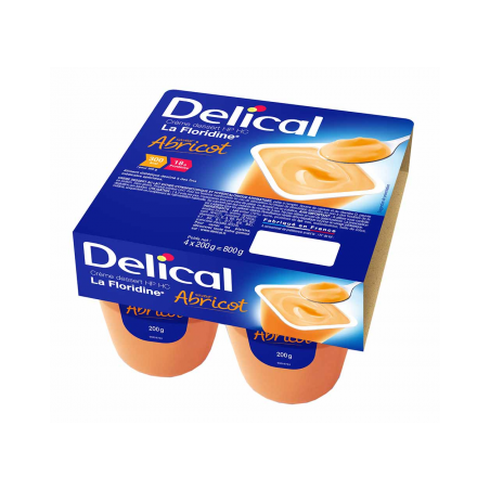 Delicate cream dessert with apricot floridine, 4 x 200g
