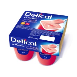 Délical crème dessert la floridine à la fraise façon patissière, 4 x 200g