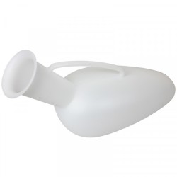 Urinal with comed handle