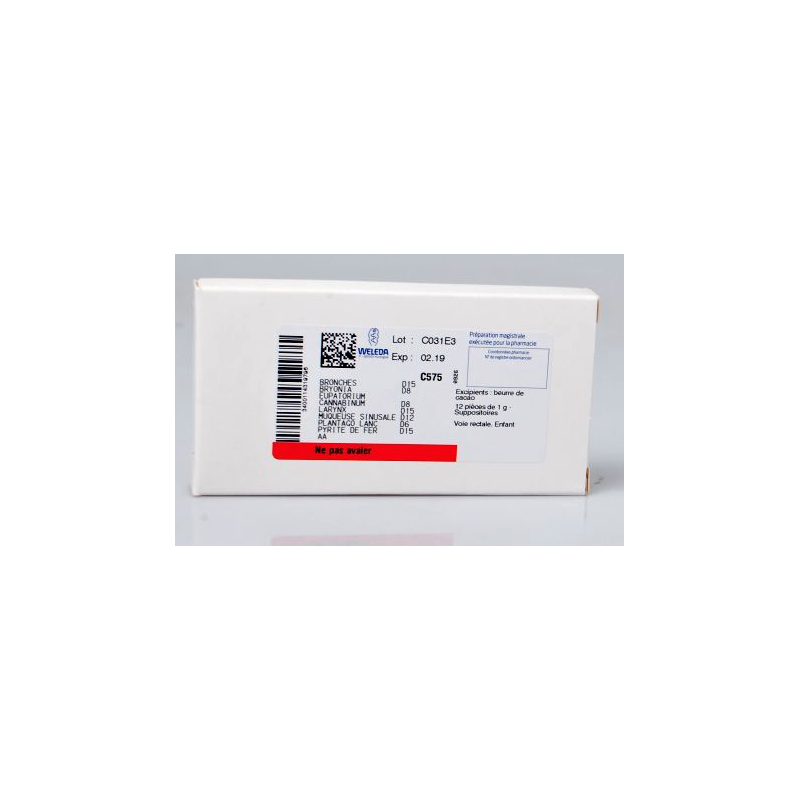  Magistral Preparation in Suppositories C575 Child, Weleda - 12 Suppositories of 2 g 