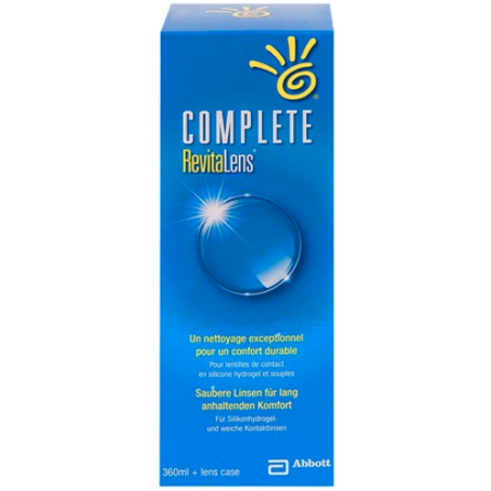 Complete - Revitalens - Nettoyage Pour Lentille - 360 ml + Etuis