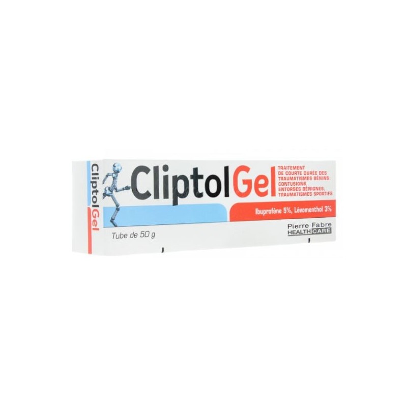  CliptolGel - Ibuprofen, Levomenthol - For Trauma Benin - 50g 