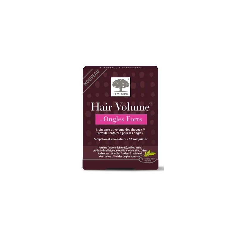 Hair Volume - Ongles Forts - Croissance Et Volumes Des Cheveux - Compléments Alimentaires - 60 comprimés