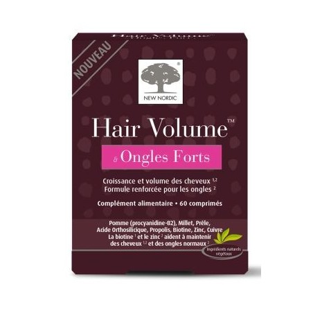 Hair Volume - Ongles Forts - Croissance Et Volumes Des Cheveux - Compléments Alimentaires - 60 comprimés