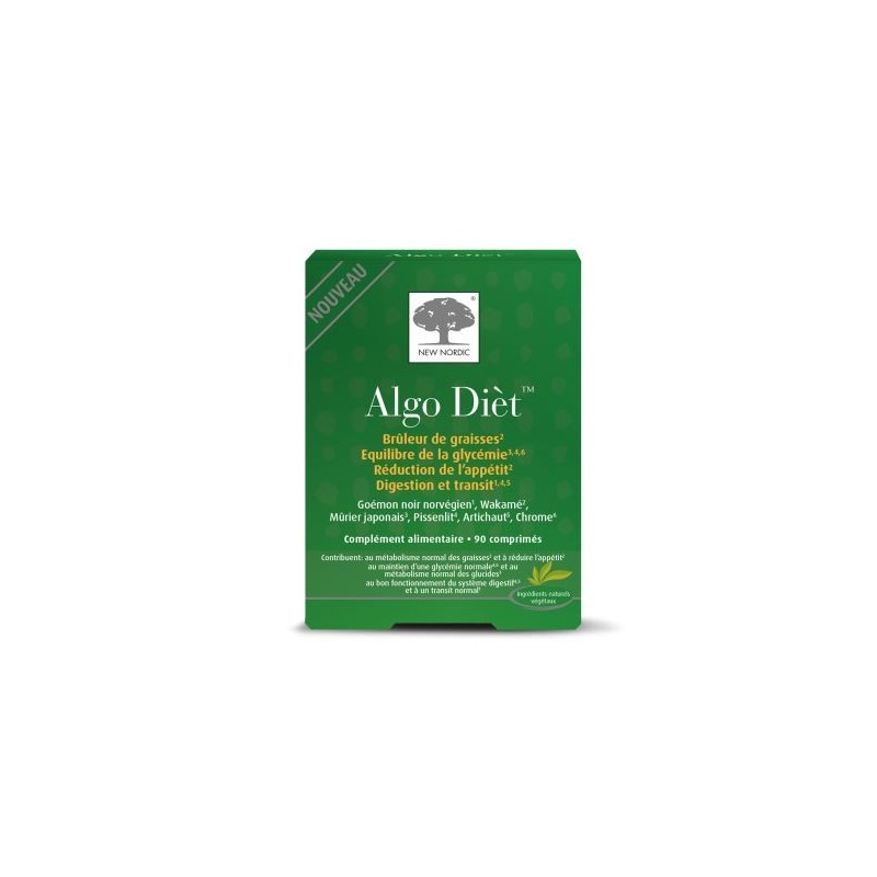 Algo Dièt - Brûleur De Graisse - Complément Alimentaire - 90 comprimés