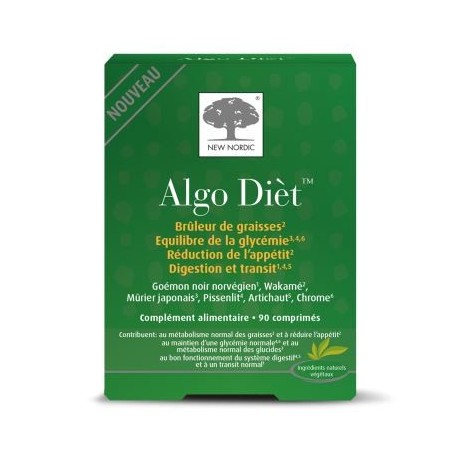 Algo Dièt - Brûleur De Graisse - Complément Alimentaire - 90 comprimés
