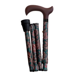 Canne pliante vert foncé