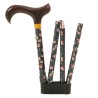  Cane Fleurie Aluminium - Folding - Anatomical Handle Thuasne