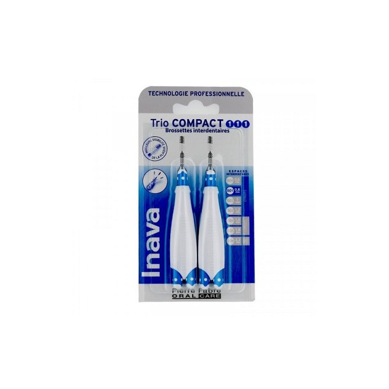 Brossettes Interdentaires - Trio Compact - Taille 1 - Inava - 0.8mm