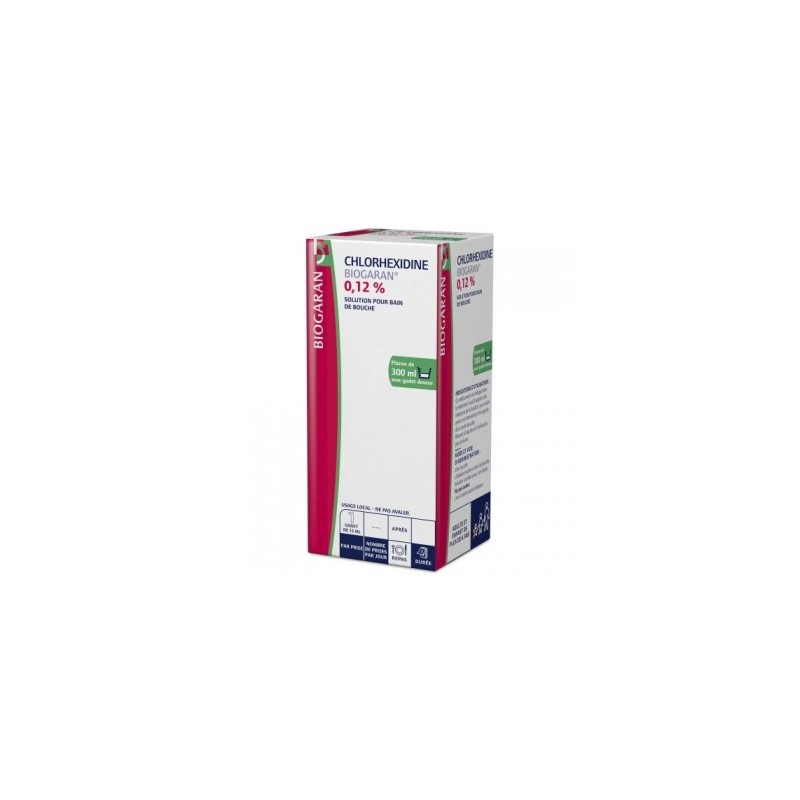 Chlorhexidine 0,12 Pour Cent, solution pour bain de bouche - Digluconate de chlorhexidine - Flacon De 300ml