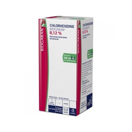 Chlorhexidine 0,12 Pour Cent, solution pour bain de bouche - Digluconate de chlorhexidine - Flacon De 300ml