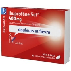 Ibuprofen Set 400 mg - Adults and children over 20 kg - 12 tablets