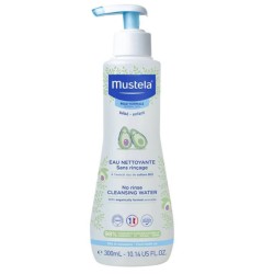 Eau Nettoyante Sans Rinçage, Visage et Siège, Peau Normale - Mustela, 300 ml