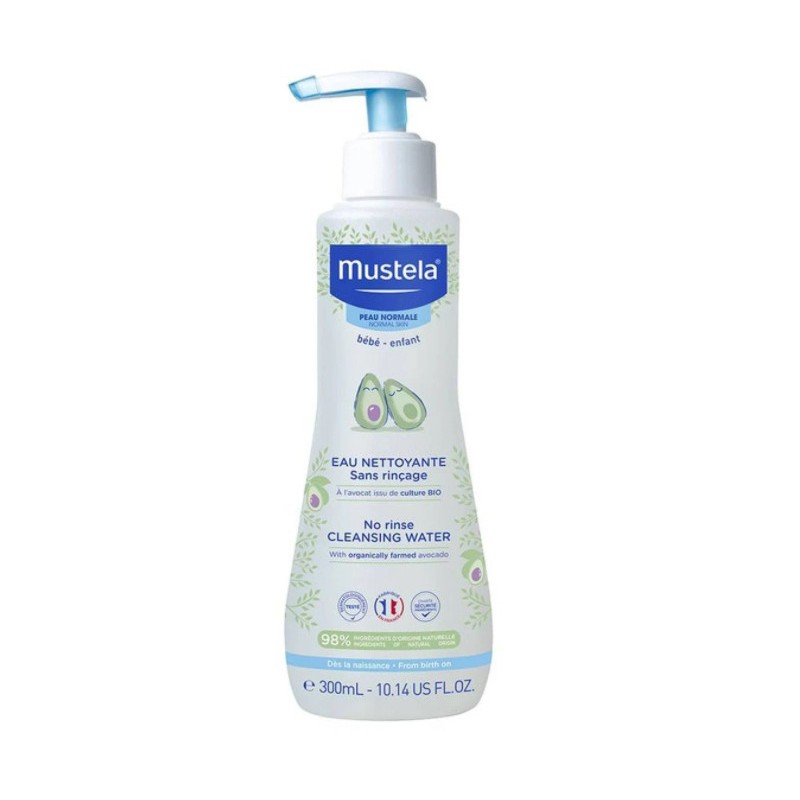 Cleansing Water Without Rinsing - Face and Seat - Normal Skin - Mustela - 300 ml